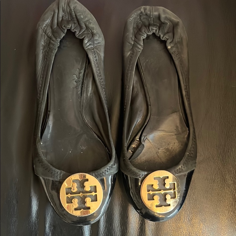 Tory Burch Black Ballet Flats